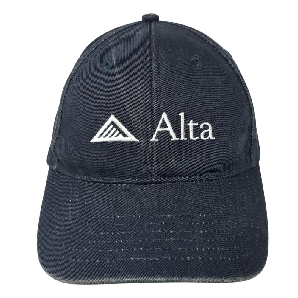 Alta Strapback Baseball Cap Blue One Size Adjustable Embroidered K-Products